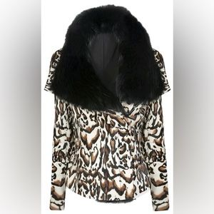 NWT rare Diane Von Furstenberg Marvela pony jacket 10